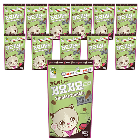 캐츠랑 저요저요 고양이 보양간식, 양고기, 60g, 12개