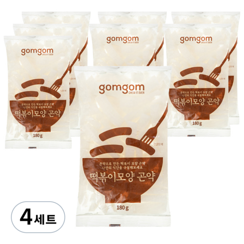 곰곰 떡볶이 곤약, 1.44kg, 4세트