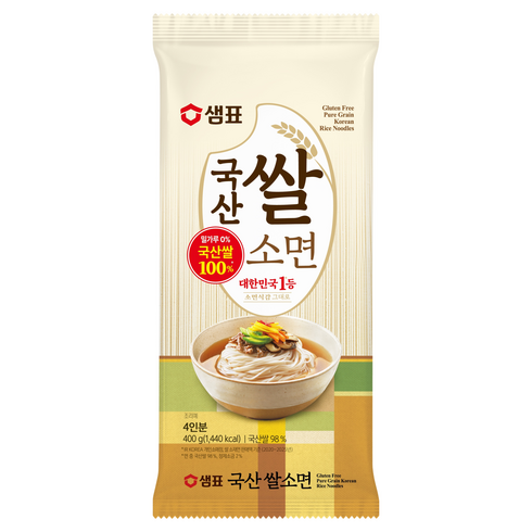 샘표 국산쌀소면, 400g, 1개