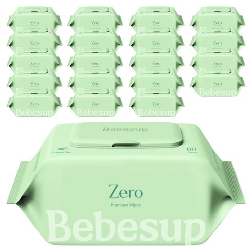 베베숲 제로 물티슈 캡형, 55g, 80개입, 20개