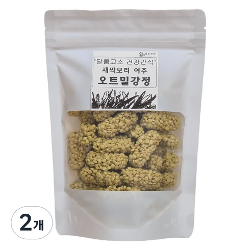 올리브잇 달콤고소 새싹보리 여주 오트밀 강정, 250g, 2개