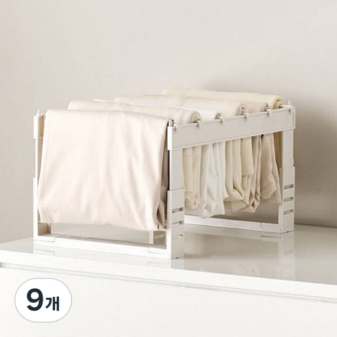 위즈홈 라인업 서랍 옷정리함, 화이트, 9개