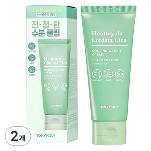 토니모리 어성초 시카 쿨링 수분 크림, 90ml, 2개