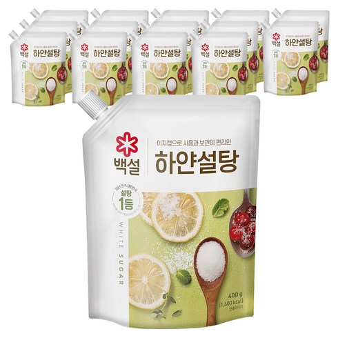백설 하얀설탕, 400g, 15개