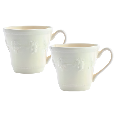 웨지우드 페스티비티 머그 350ml, 아이보리, 2개