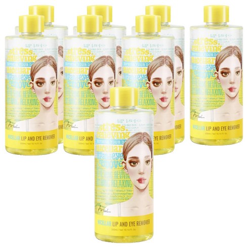 [비건뷰티] 아리얼 릴리빙 미셀라 립앤아이 리무버, 300ml, 8개