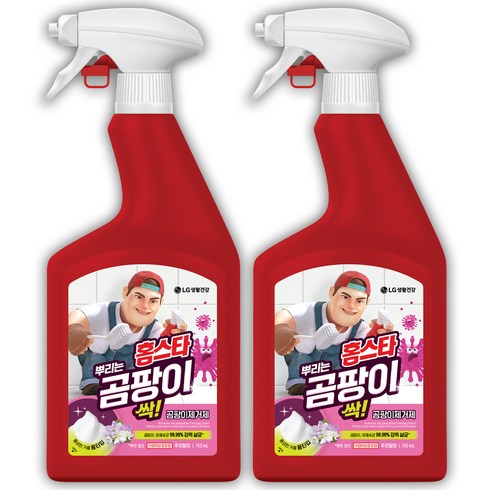 홈스타 뿌리는 곰팡이 싹 후로랄향 세정제, 750ml, 2개