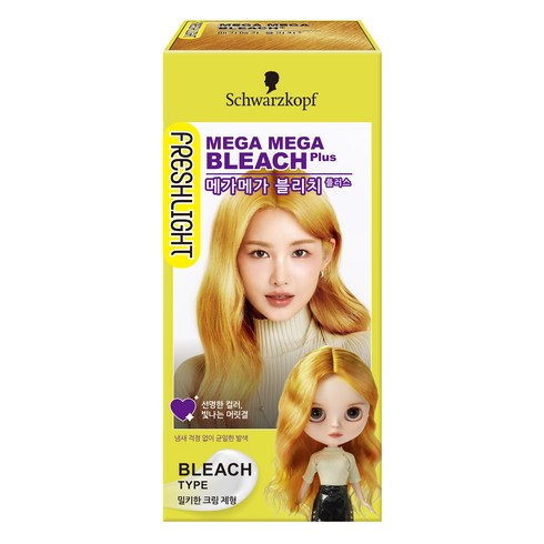 프레쉬라이트 플러스 헤어 탈색제, 메가메가 블리치, 1개