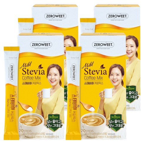 펄세스 스테비아 마일드 커피믹스, 9.6g, 20개입, 4개