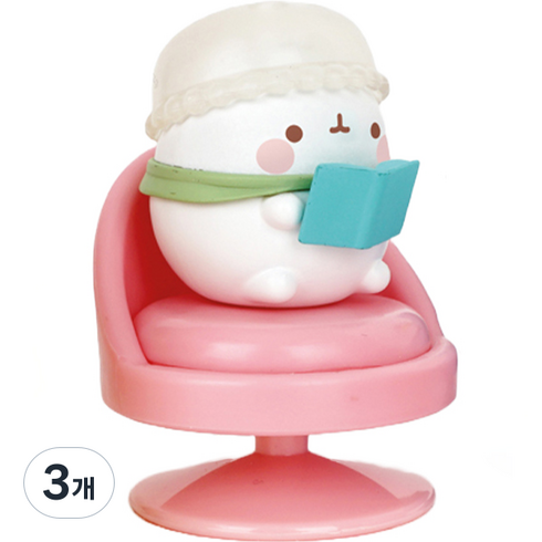 영실업 몰랑이 헤어살롱 피규어 랜덤발송, 3개