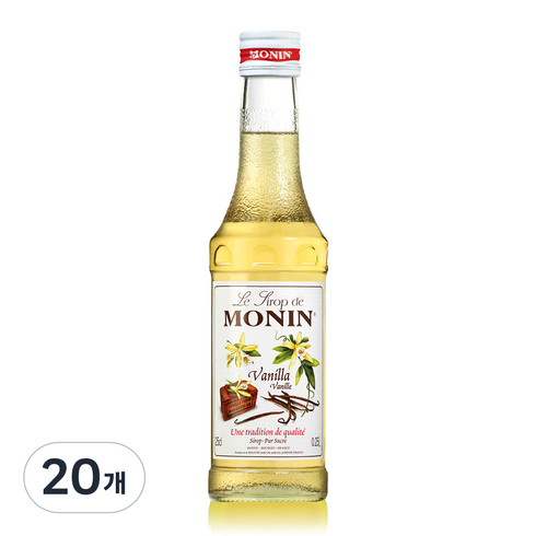 모닌 바닐라 시럽, 250ml, 20개