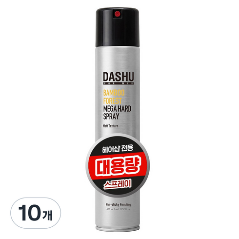 다슈 포 맨 밤부 포레스트 메가 하드 스프레이, 400ml, 10개