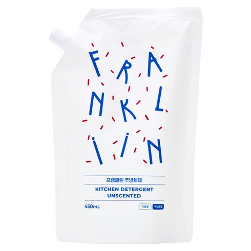 FRANKLIIN 유아용 주방세제 리필, 1개, 450ml