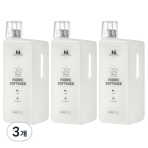 비지엔젤 초고농축 유아섬유유연제 코튼블라썸, 1L, 3개