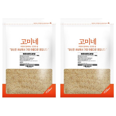 고미네 볶은 아몬드분말, 500g, 2개