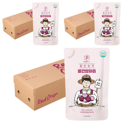 푸릇담 국내산 젊은농부 빨간양파즙, 3L, 3개