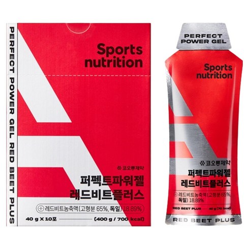 코오롱제약 퍼펙트파워젤 레드비트 플러스 10p, 400g, 1개