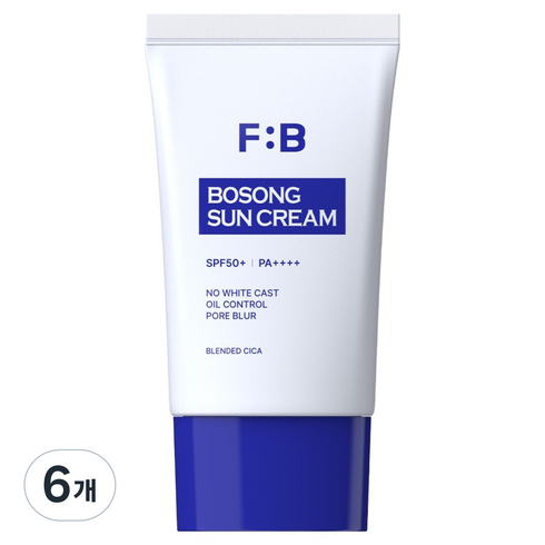 포뷰트 보송 선크림 SPF50+ PA++++, 6개, 50ml