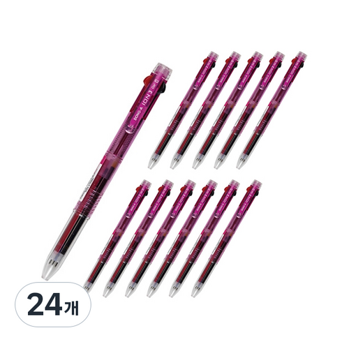 동아 중성펜 이온3 0.3mm, 핑크, 24개