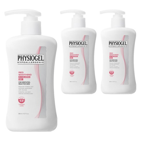 피지오겔 레드 수딩 AI 카밍 젤, 200ml, 3개