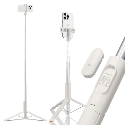 슈피겐 원터치 롱바디 삼각대 셀카봉, 듄베이지, 1개, S541W