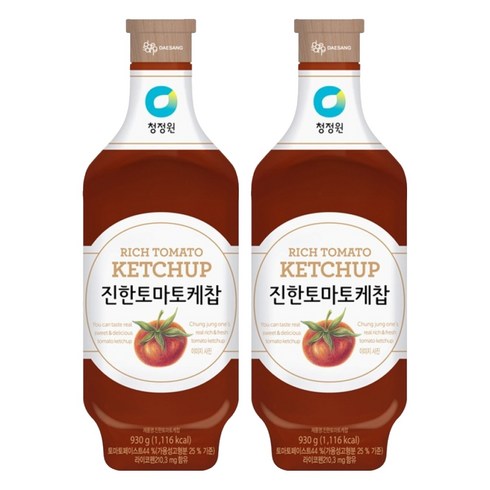 청정원 진한 토마토케찹, 930g, 2개