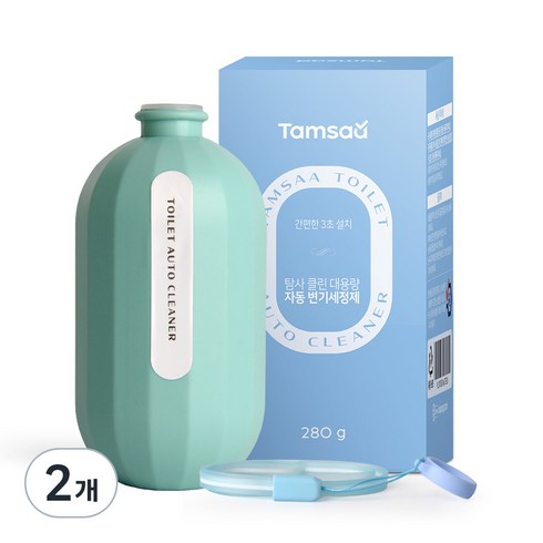 탐사 클린 대용량 자동 변기세정제, 280g, 2개