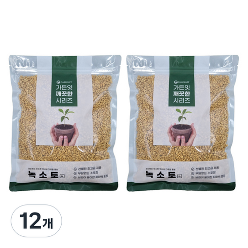 가든잇 깨끗한 녹소토 소포장 소립, 12개, 2L