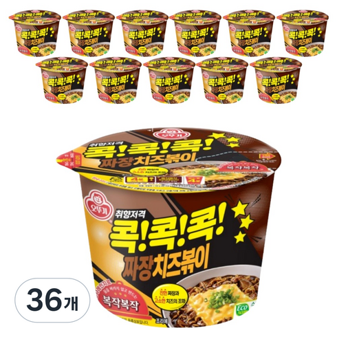 오뚜기 콕콕콕 짜장치즈볶이 용기 100g, 36개