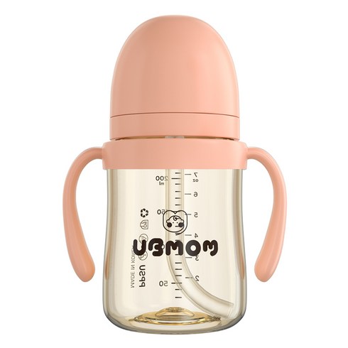 유비맘 시그니처 빨대컵, 200ml, 1개, 딸기