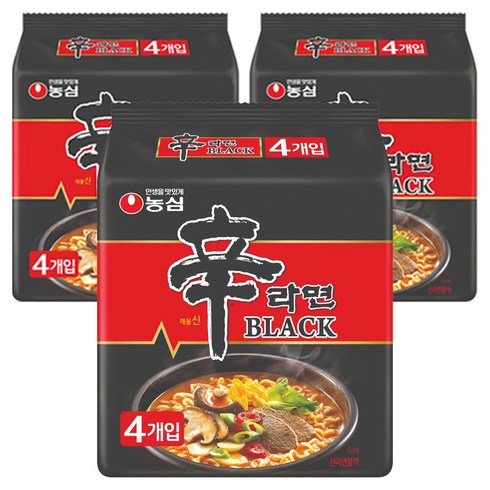 농심 신라면 블랙 134g, 12개