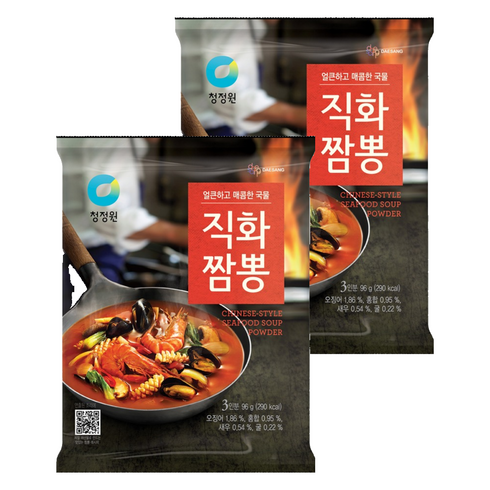 청정원 직화짬뽕 분말, 96g, 2개