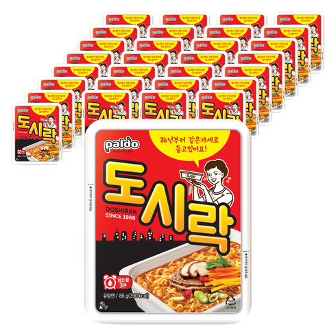 팔도도시락 컵라면 86g, 60개