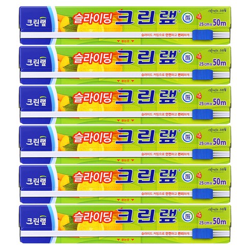 크린랩 슬라이딩 랩, 50m, 6개