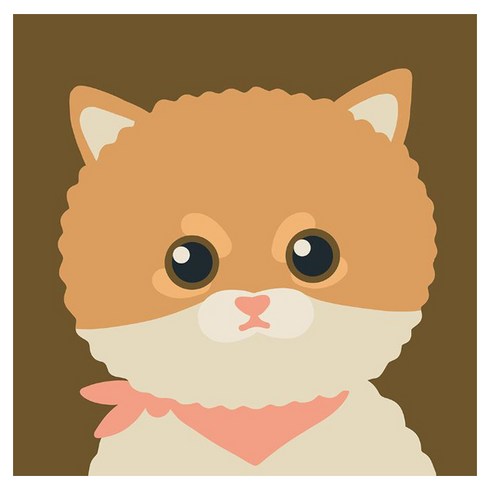 아트조이 DIY 명화그리기 20 x 20 cm, 귀여운아기고양이치즈, 1개