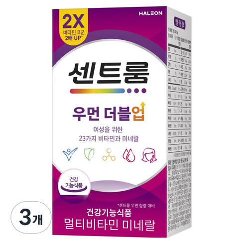 센트룸 우먼 더블업, 60정, 3개