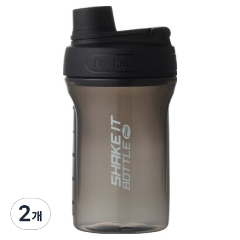 락앤락 쉐이킷보틀프로 스텐다드 HAP943BLK, 블랙, 650ml, 2개