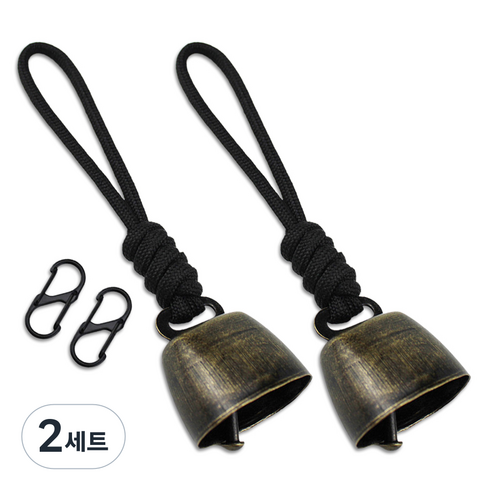 얼리포츠 캠핑 등산 배낭종 2p 세트, 블랙, 2세트