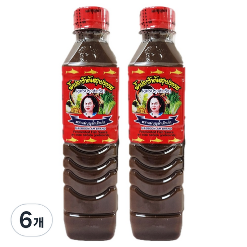매블람 태국 레드 발효 피쉬소스, 6개, 400ml