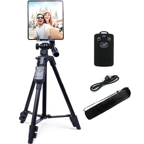셀루미 130cm 폴드&플립 2in1 멀티 스마트폰 삼각대 블랙, SEL-TRS180, 1개, BLACK 블랙