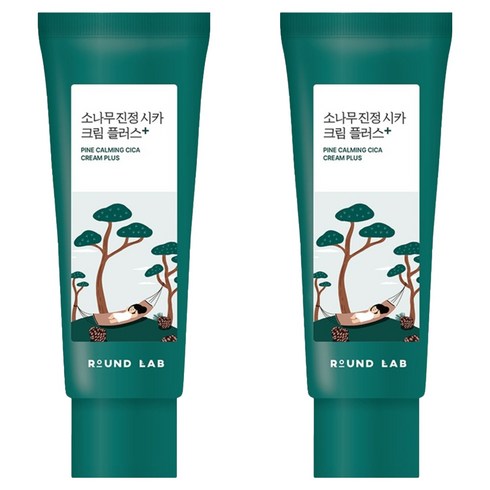 라운드랩 소나무 진정 시카 크림 플러스, 60ml, 2개