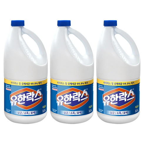 유한락스 레귤러, 3.5L, 3개