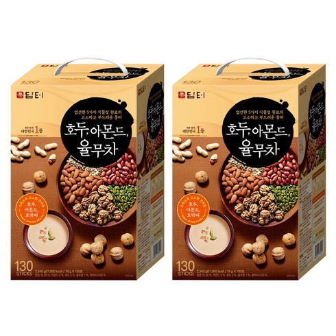 담터 호두 아몬드 율무차, 18g, 130개입, 2개
