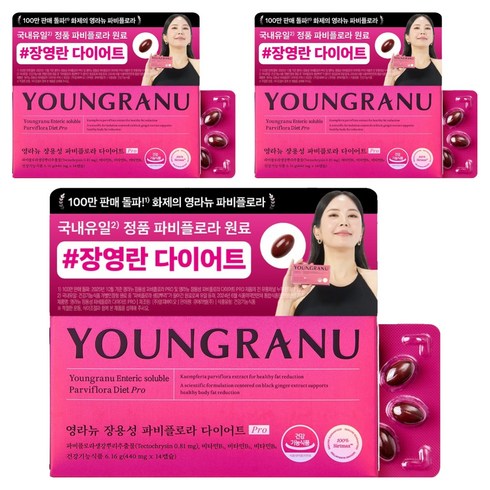 영라뉴 장용성 파비플로라 다이어트 프로, 14정, 3개