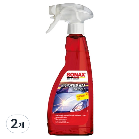 소낙스 고속코팅 물왁스, 500ml, 2개