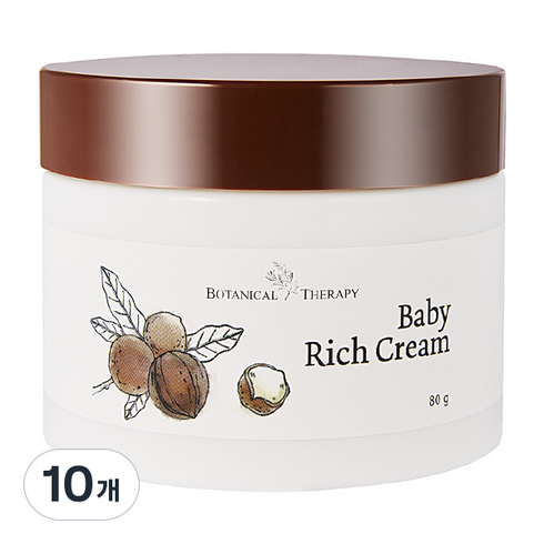보타니컬테라피 베이비 고보습 크림, 80g, 10개