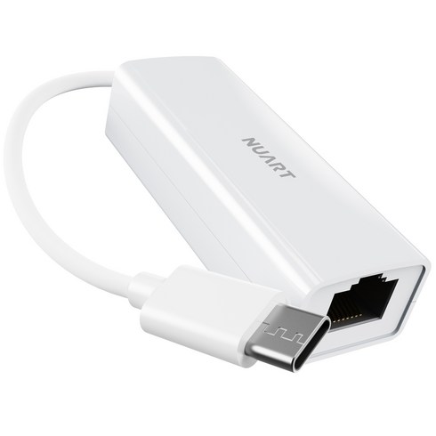 누아트 USB C타입 랜젠더 이더넷 유선 랜카드 어댑터 케이블, 1개