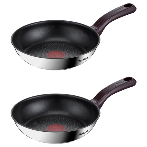 테팔 인덕션 티타늄 1X 스테인리스 스틸 트렌디쿡 프라이팬, 20cm, 2개