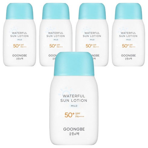 궁중비책 워터풀 유아 선로션 마일드 SPF50+ PA++++, 80g, 5개
