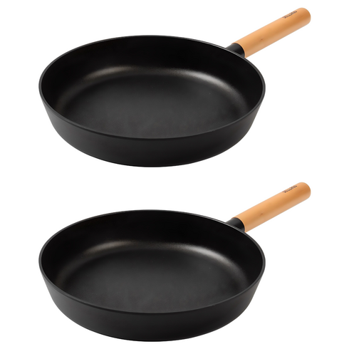 델라고 국산 우드 베이직 프라이팬, 28cm, 2개
